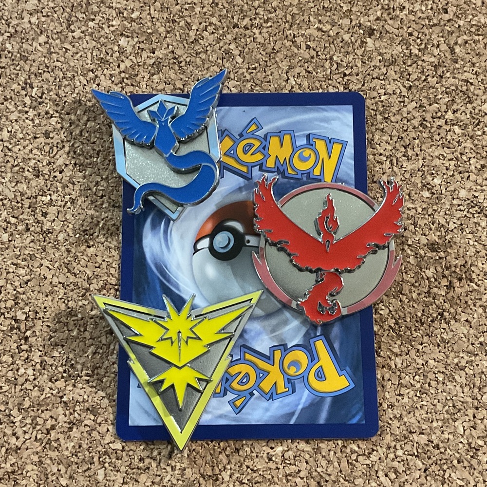 Pokemon Team Enamel Pins Set